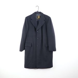 Vintage Hughes & Hatcher Cashmere Topcoat Blue